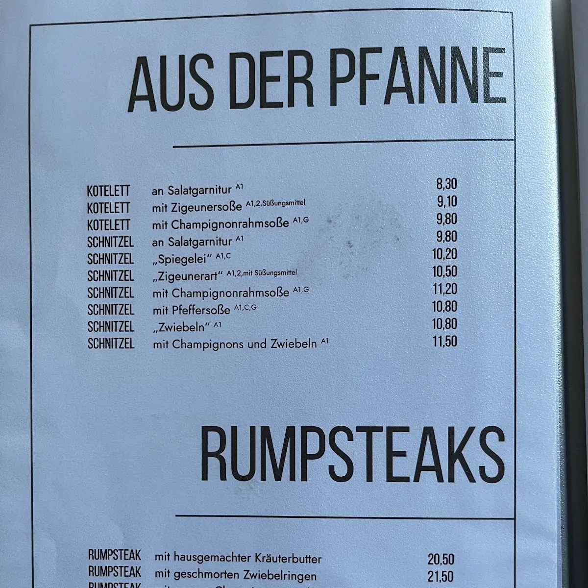 Speisekarte photo 3