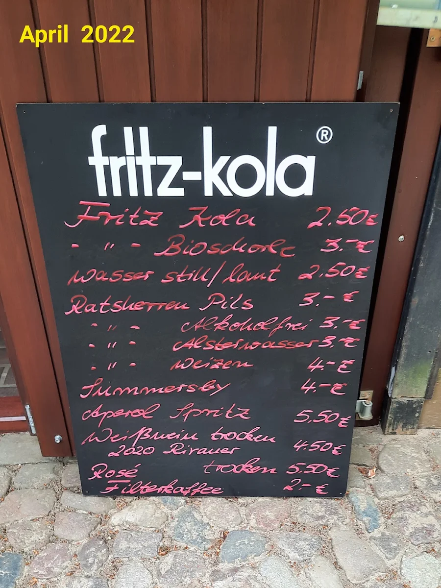 Speisekarte, Lilli & Fritz Fischbrötchen Mölln