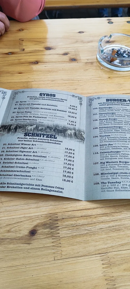 Speisekarte, Mühl-Grill