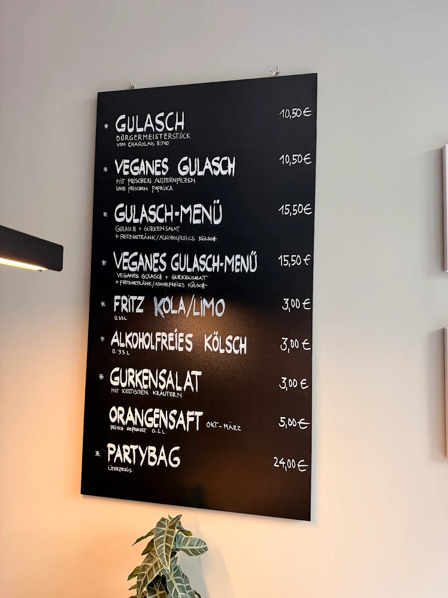 Speisekarte, Veedelgulasch