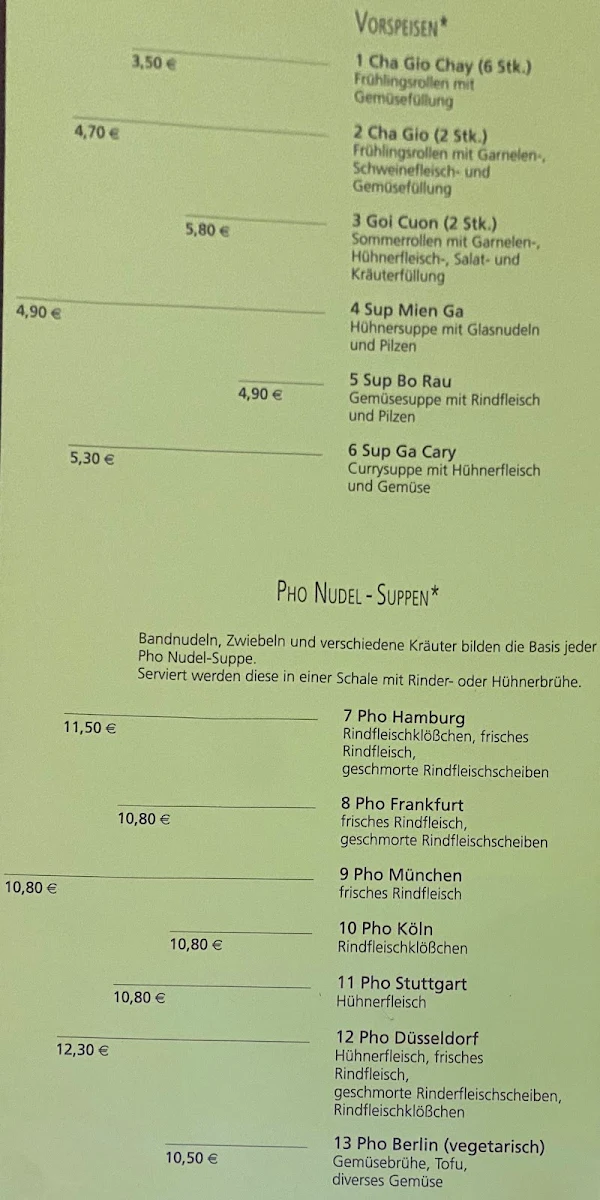 Speisekarte photo 1