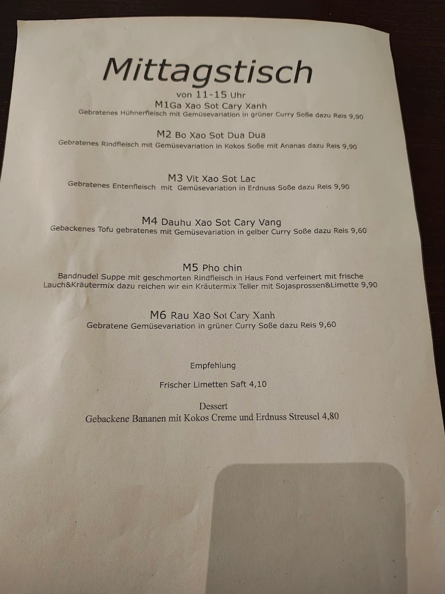 Speisekarte photo 2