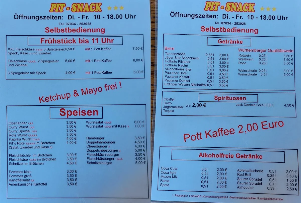 Speisekarte photo 2