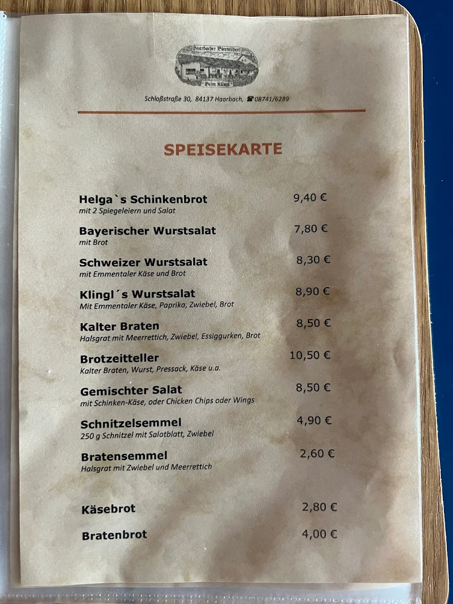 Speisekarte photo 1