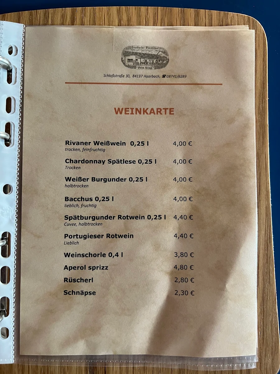 Speisekarte photo 2