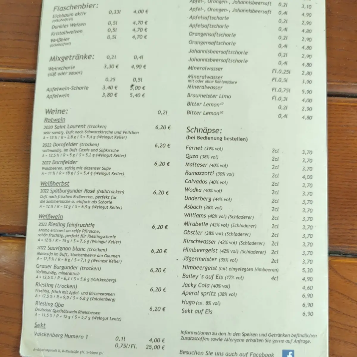 Speisekarte photo 7