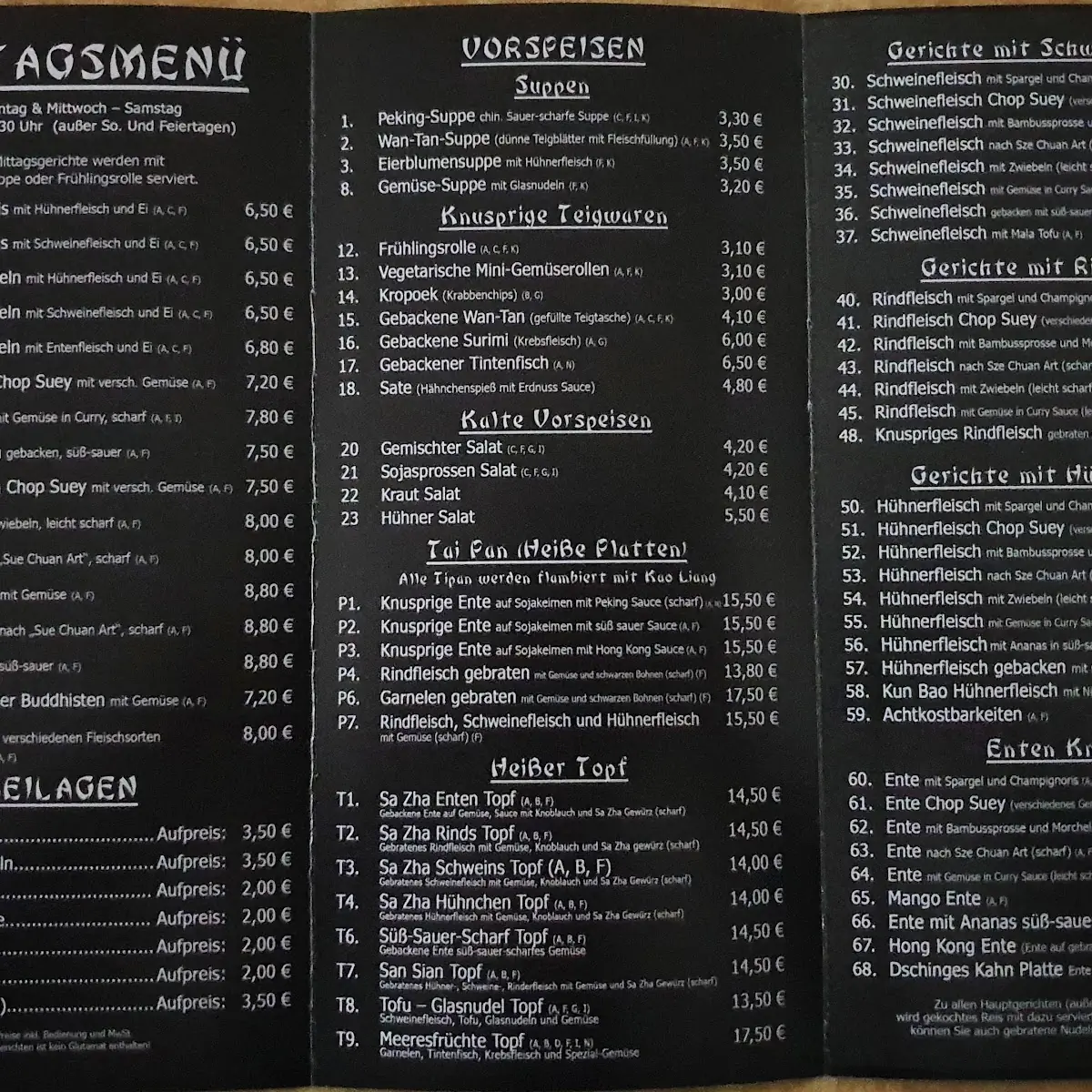Speisekarte photo 1