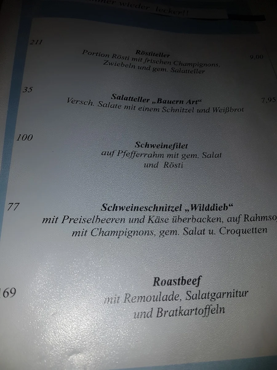 Speisekarte photo 2