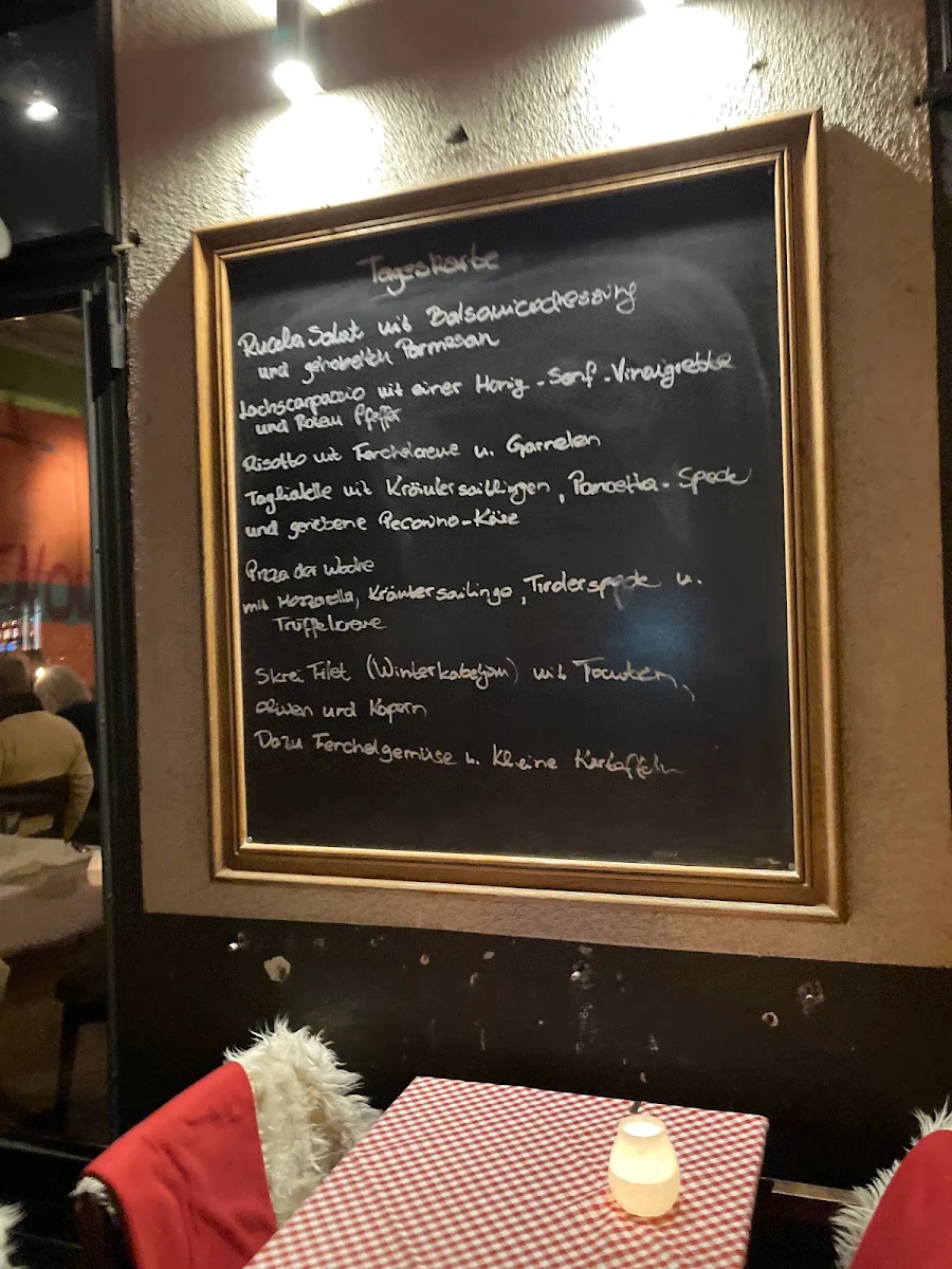 Speisekarte, Ristorante Paulo Scutarro