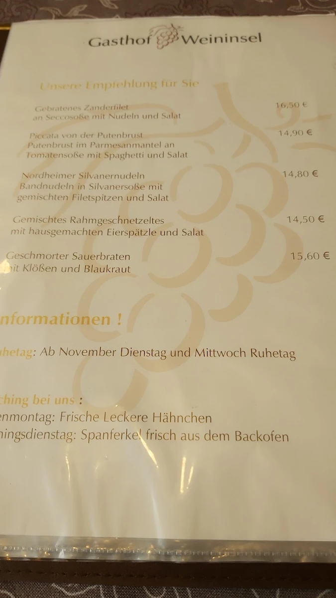Speisekarte photo 5