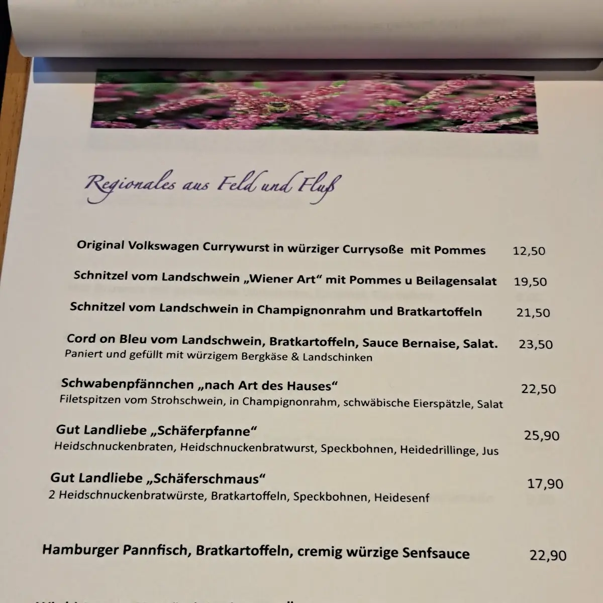 Speisekarte photo 2