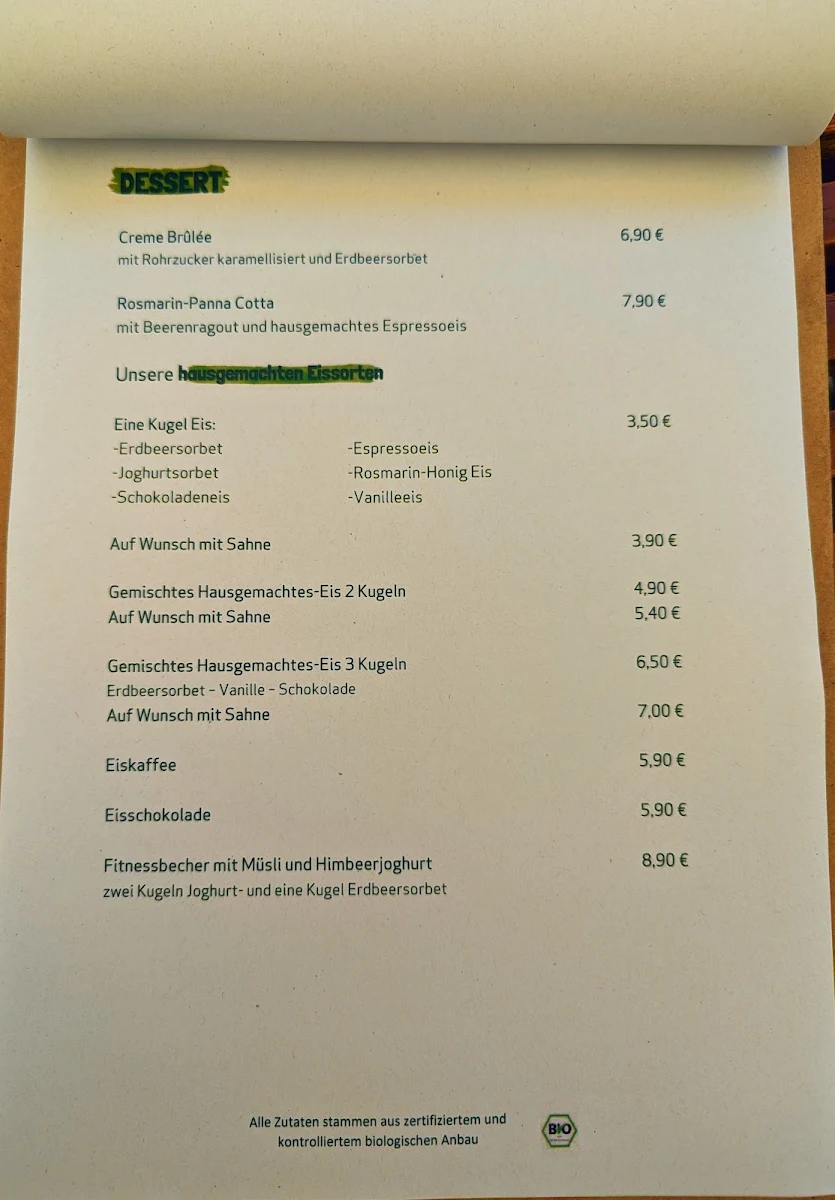 Speisekarte photo 1