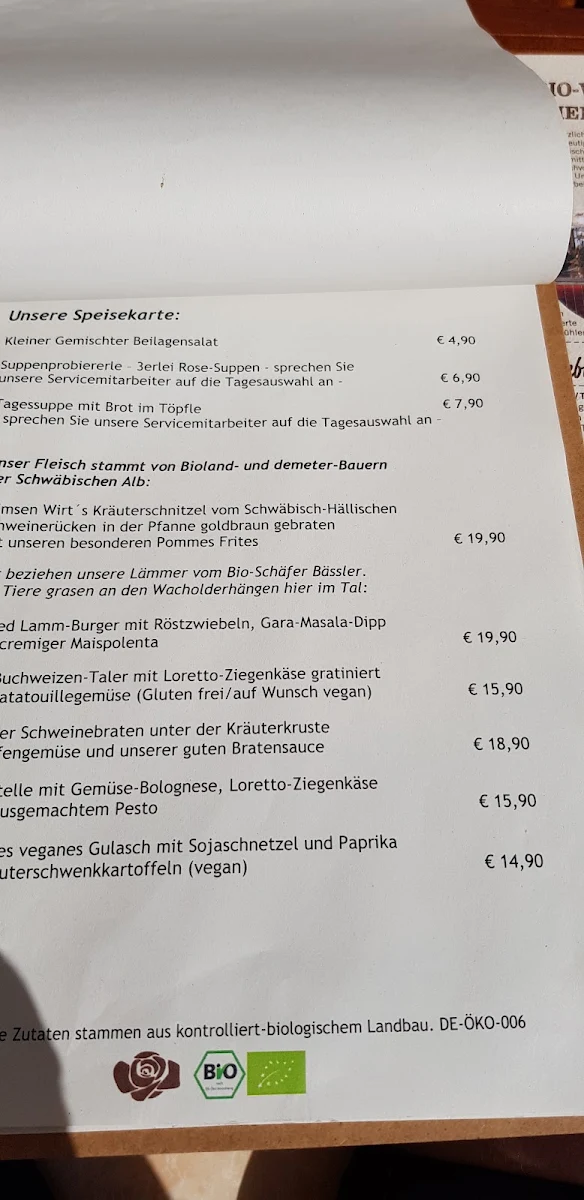 Speisekarte photo 5