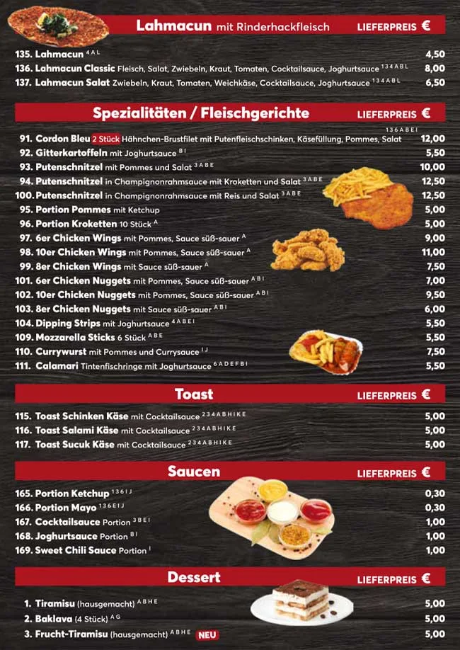 Speisekarte photo 1