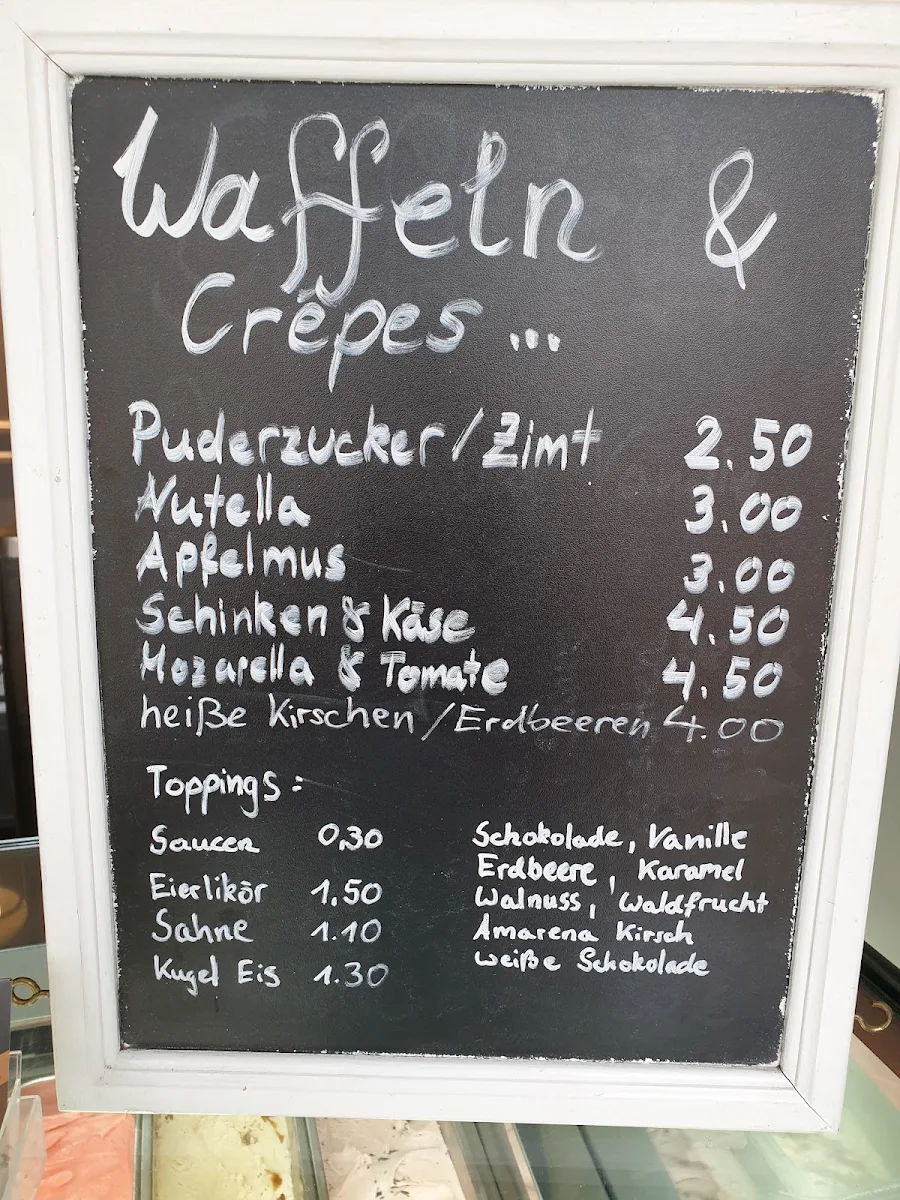 Speisekarte, Softeis & Kugeleis