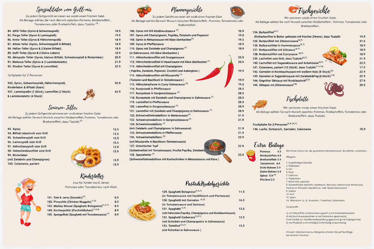 Speisekarte photo 1