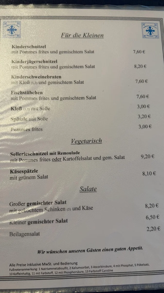 Speisekarte photo 1