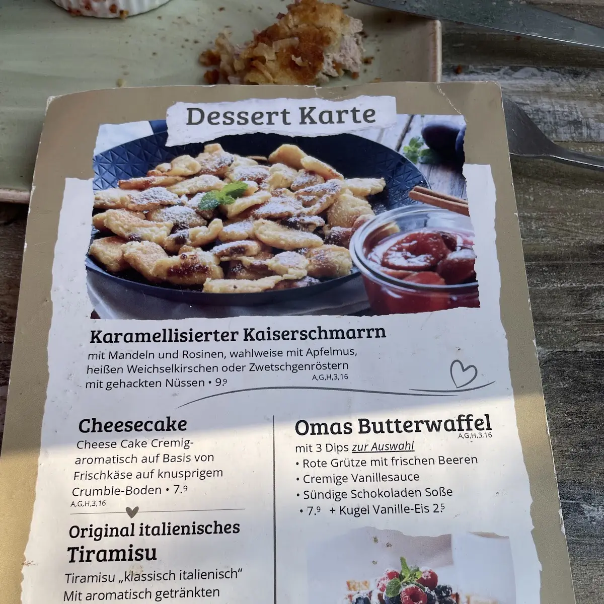 Speisekarte photo 2