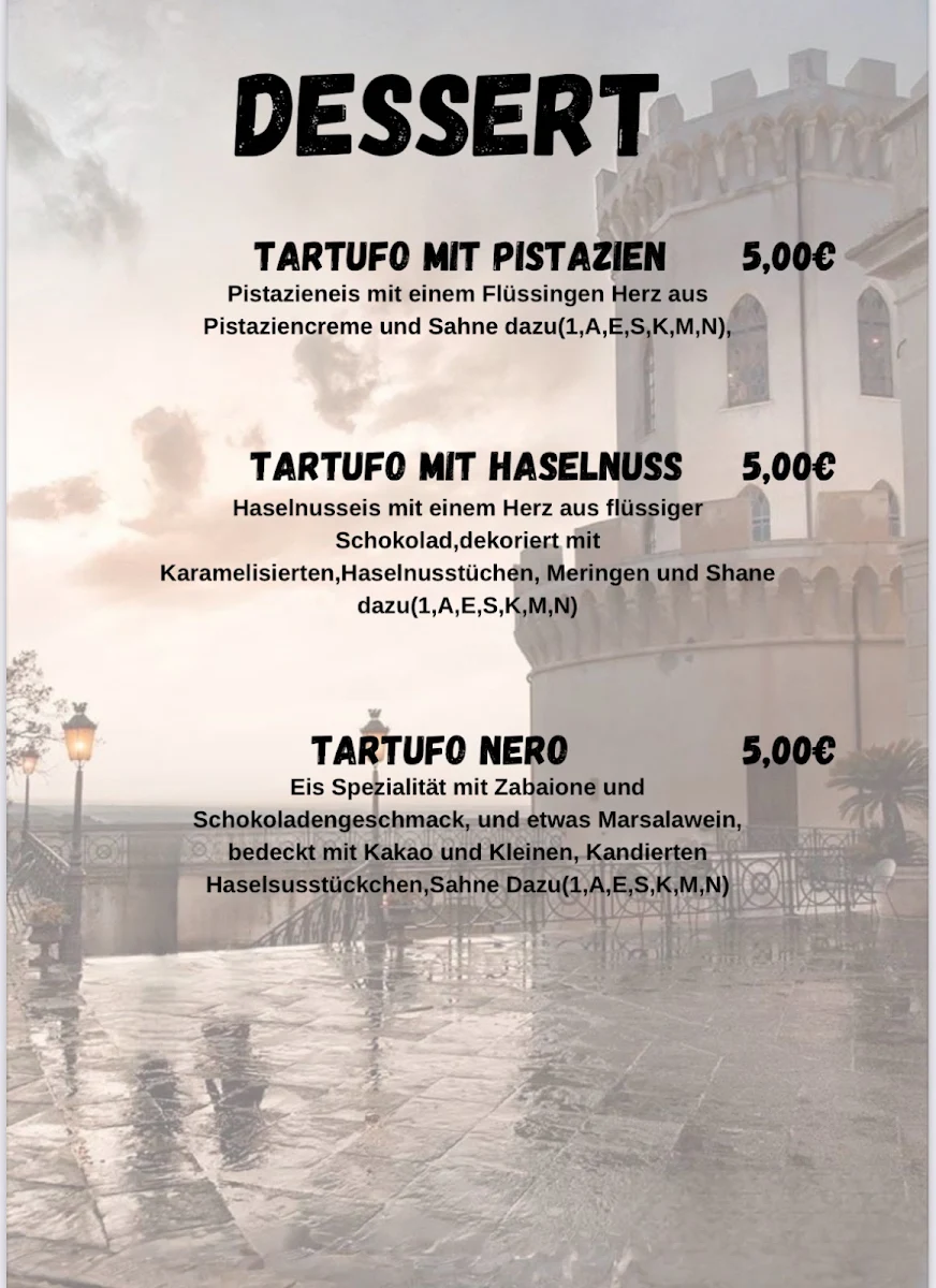 Speisekarte, Il Castello Ristorante & Pizzeria Leinburg