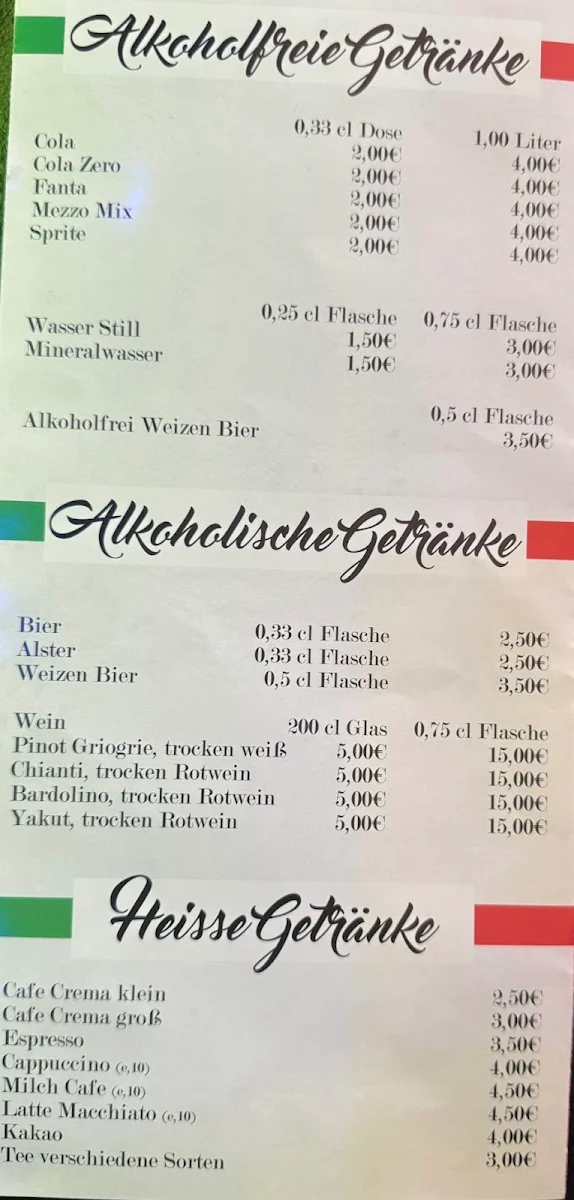 Speisekarte, Pizza01