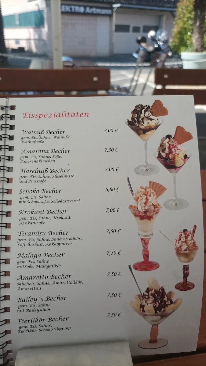Speisekarte, Cioccolato Gelateria