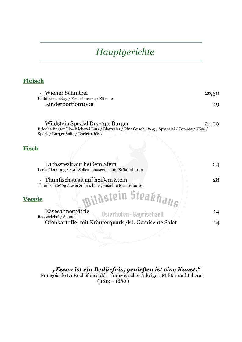 Speisekarte photo 4