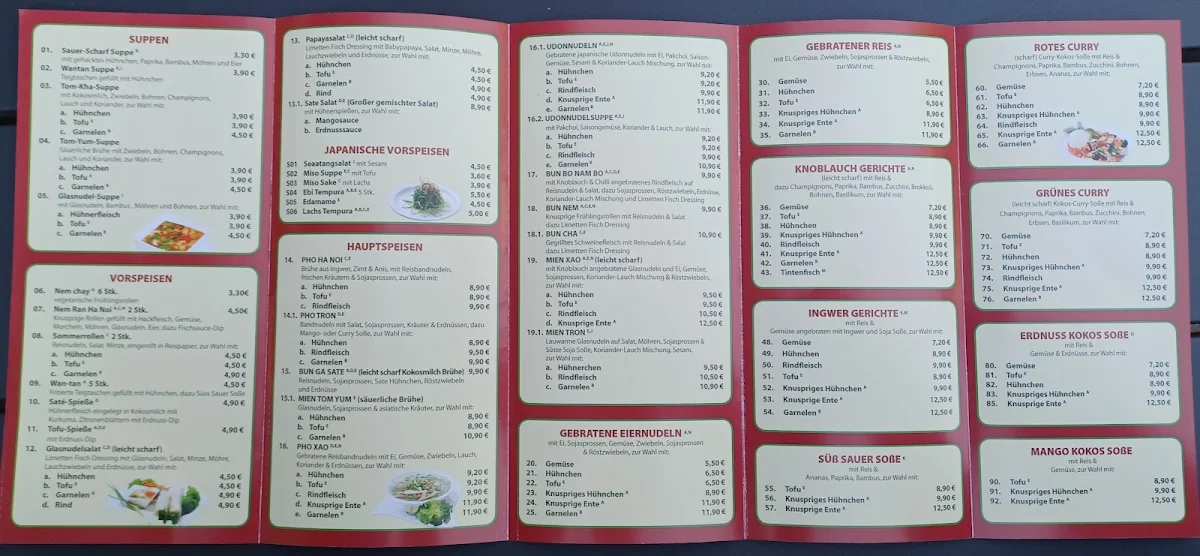 Speisekarte, Le Food