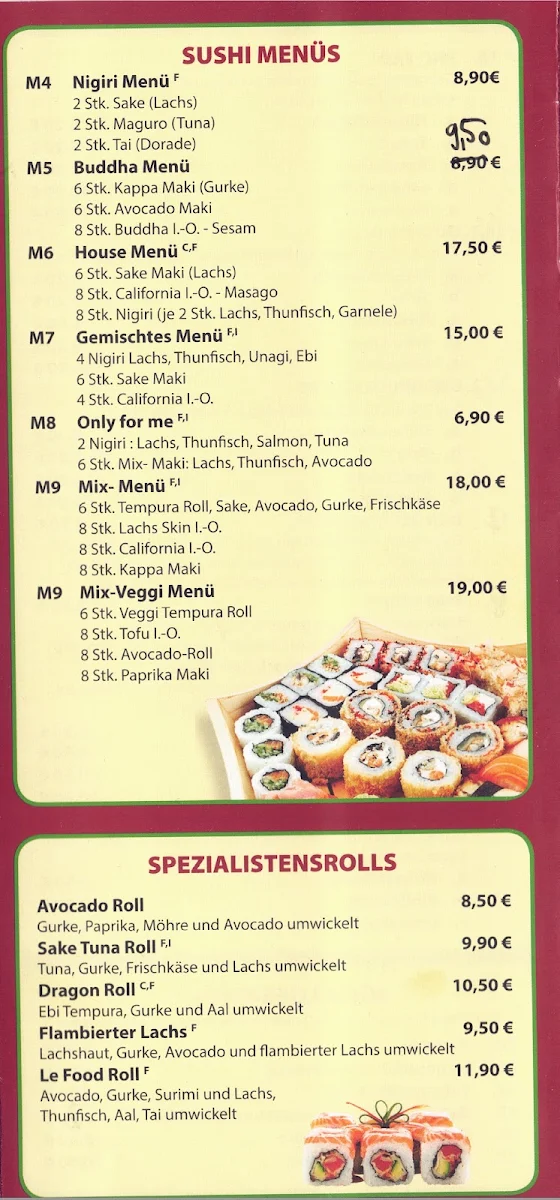 Speisekarte, Le Food