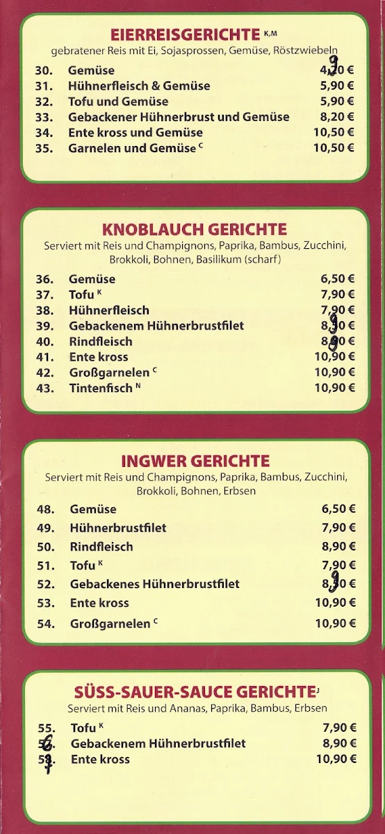 Speisekarte, Le Food