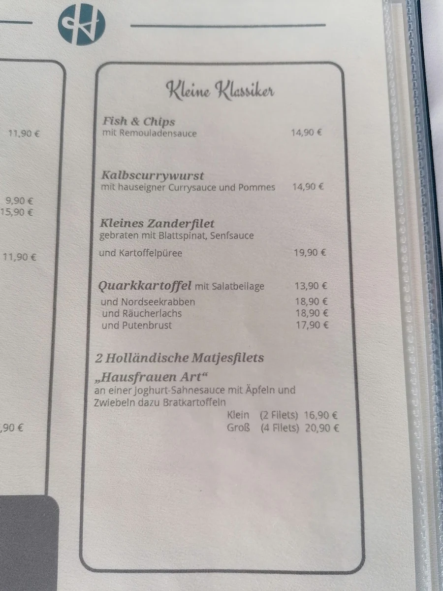 Speisekarte, Hoppe’s Restaurant