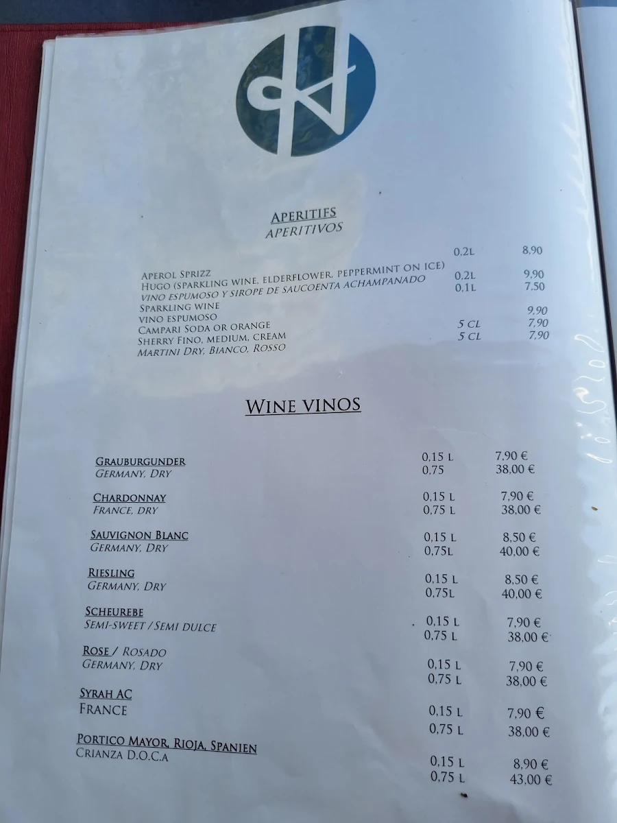 Speisekarte, Hoppe’s Restaurant