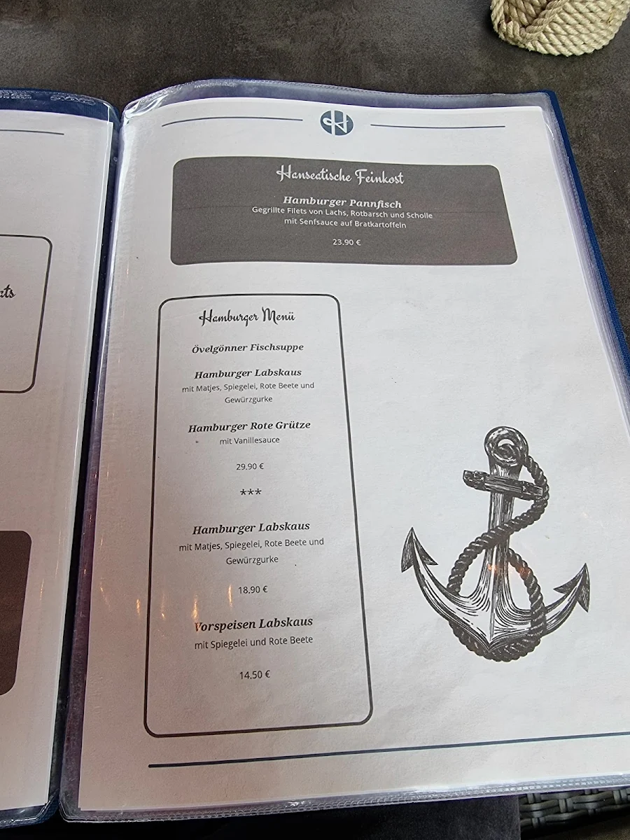 Speisekarte, Hoppe’s Restaurant