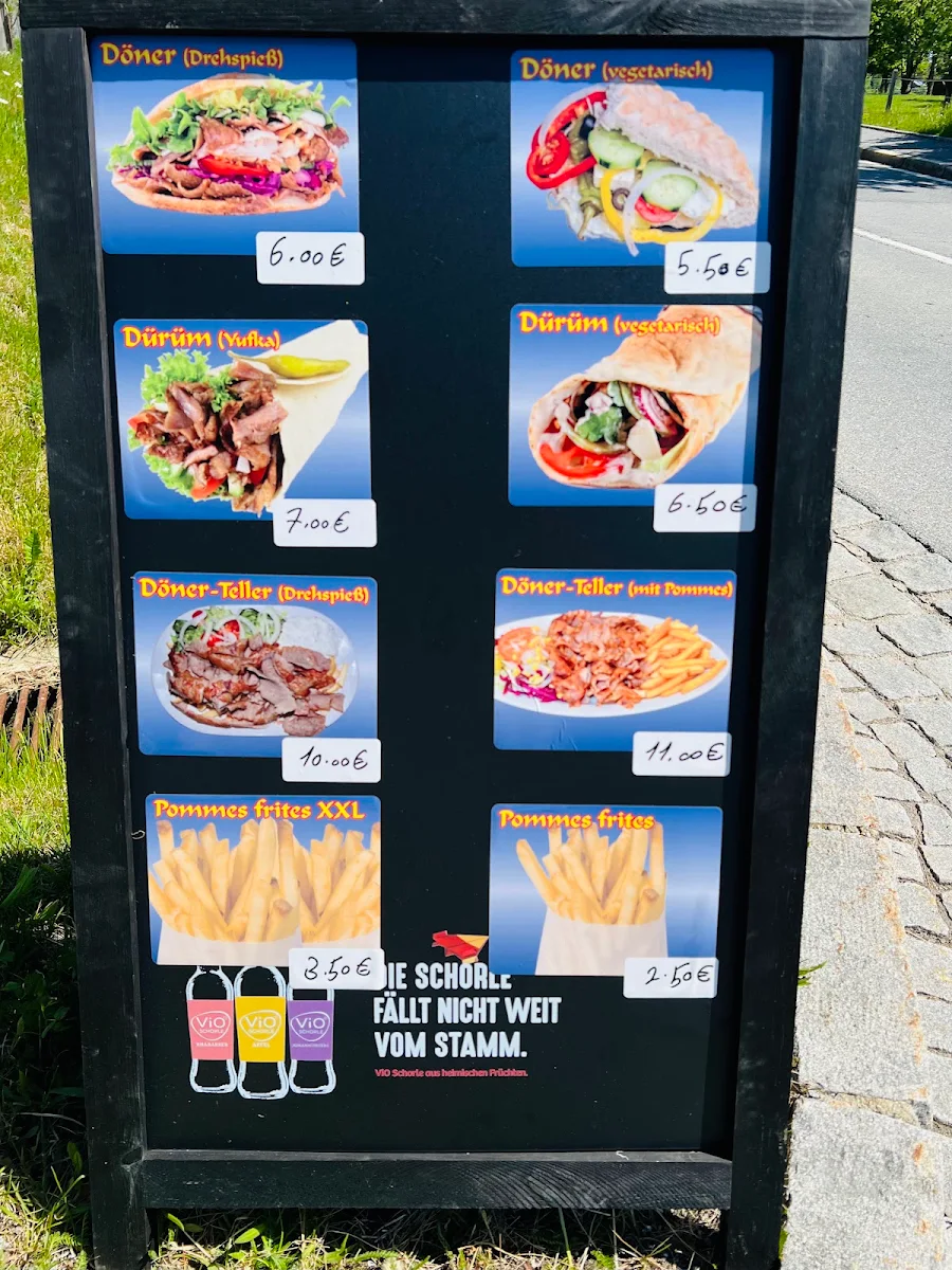 Speisekarte, Mina Doner kebab