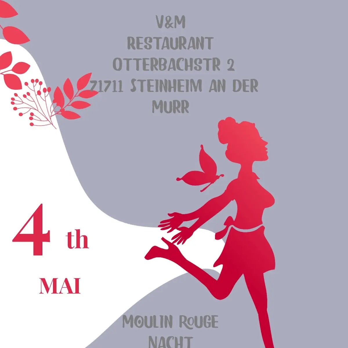 Speisekarte, V&M Restaurant Pizzeria