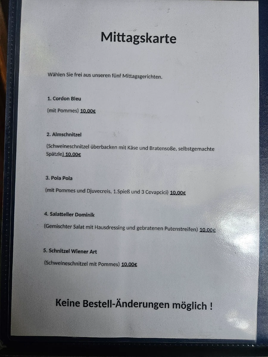 Speisekarte photo 2