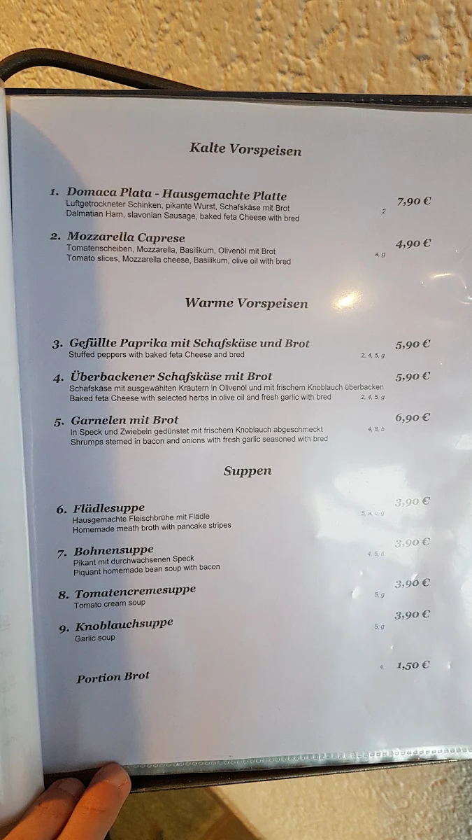 Speisekarte photo 5