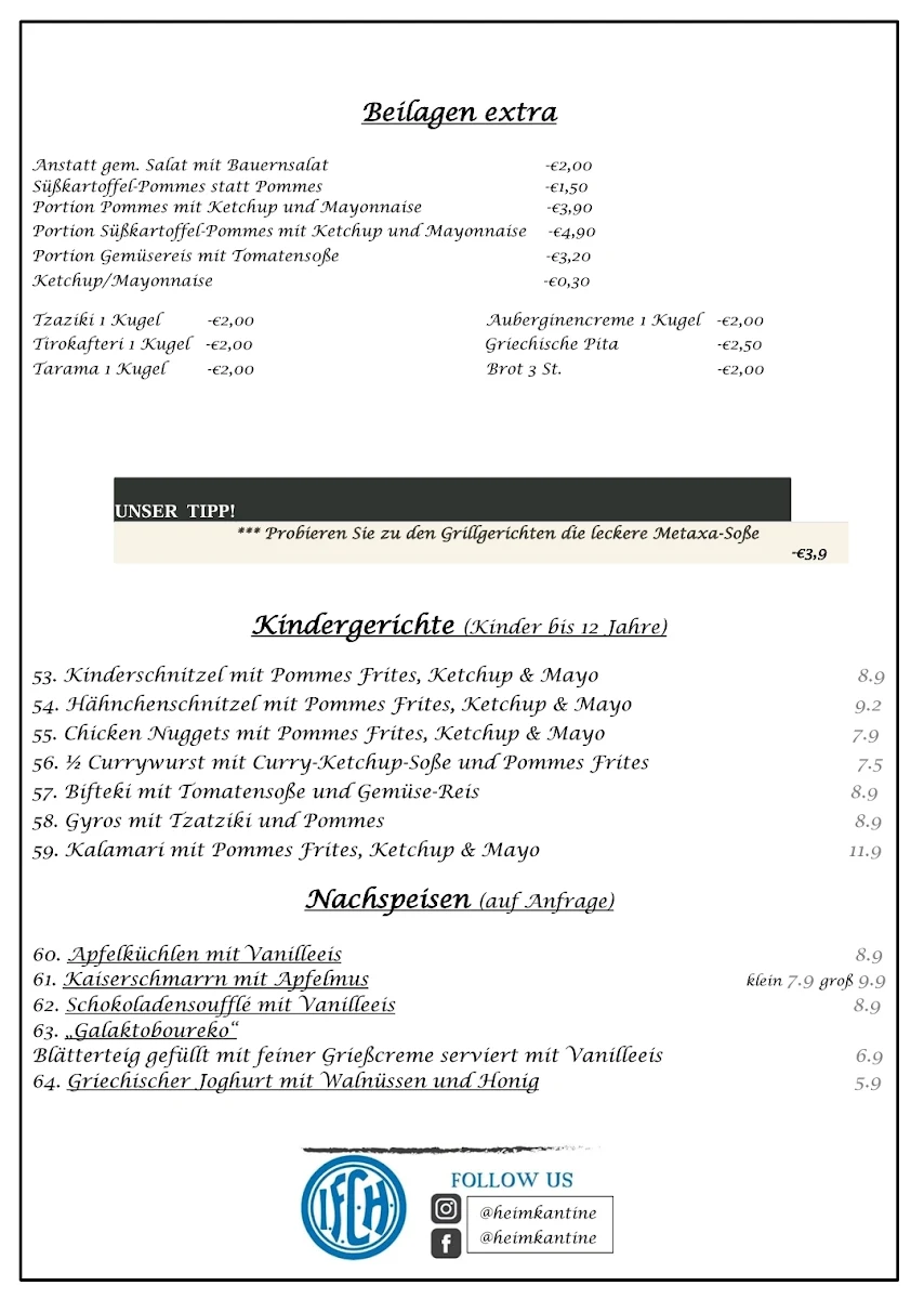 Speisekarte photo 1