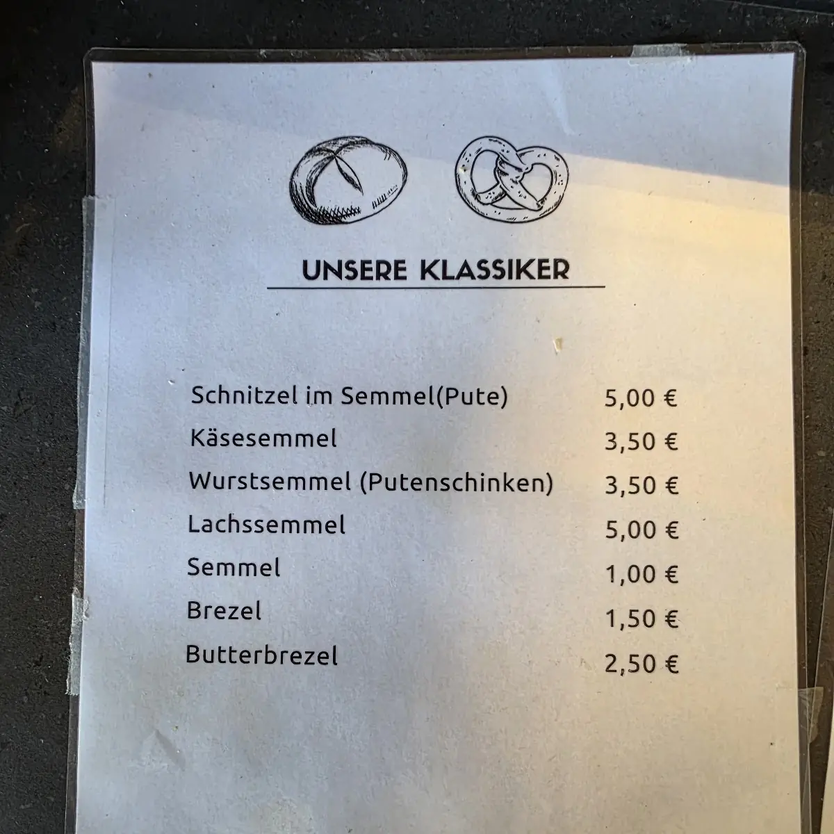 Speisekarte photo 1