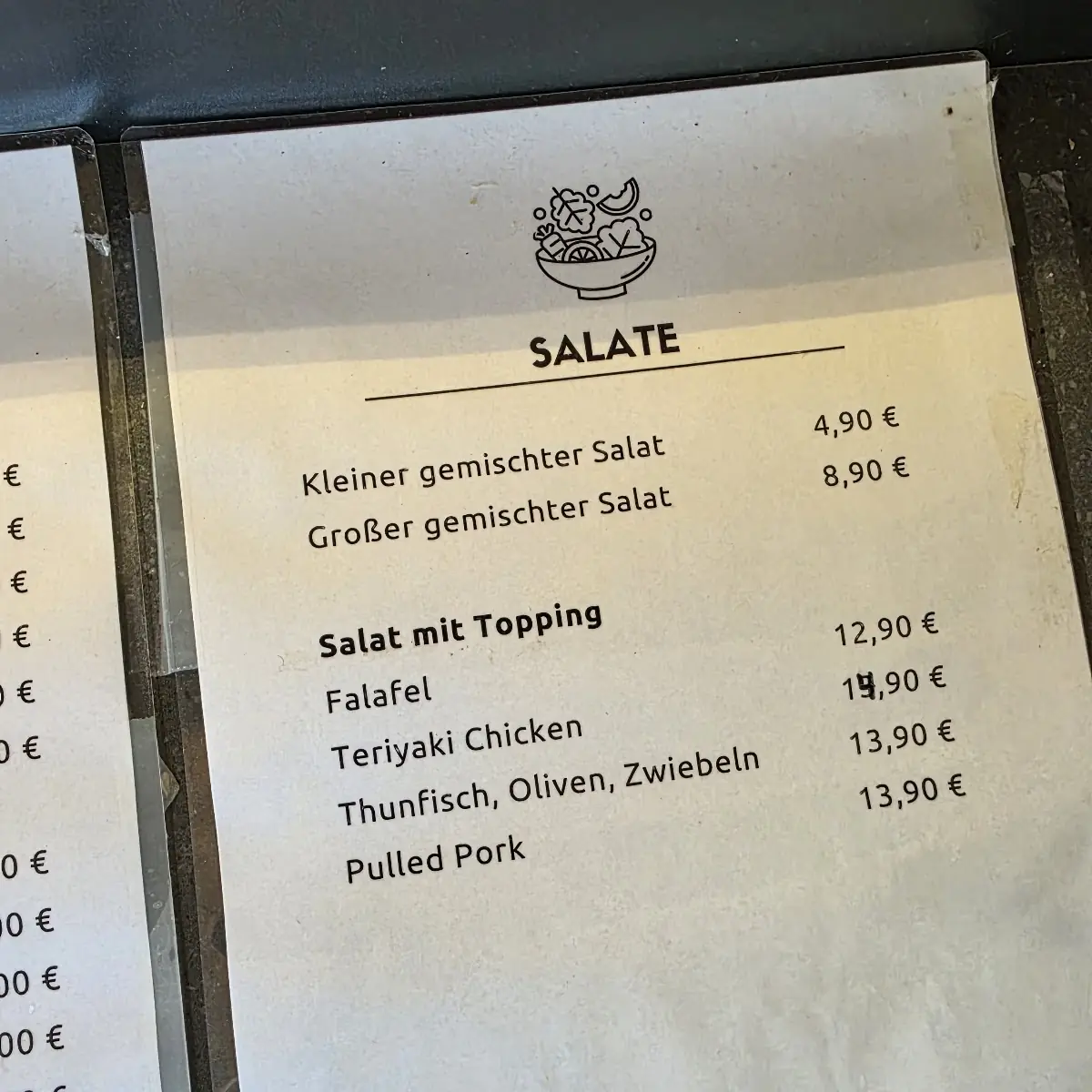 Speisekarte photo 3