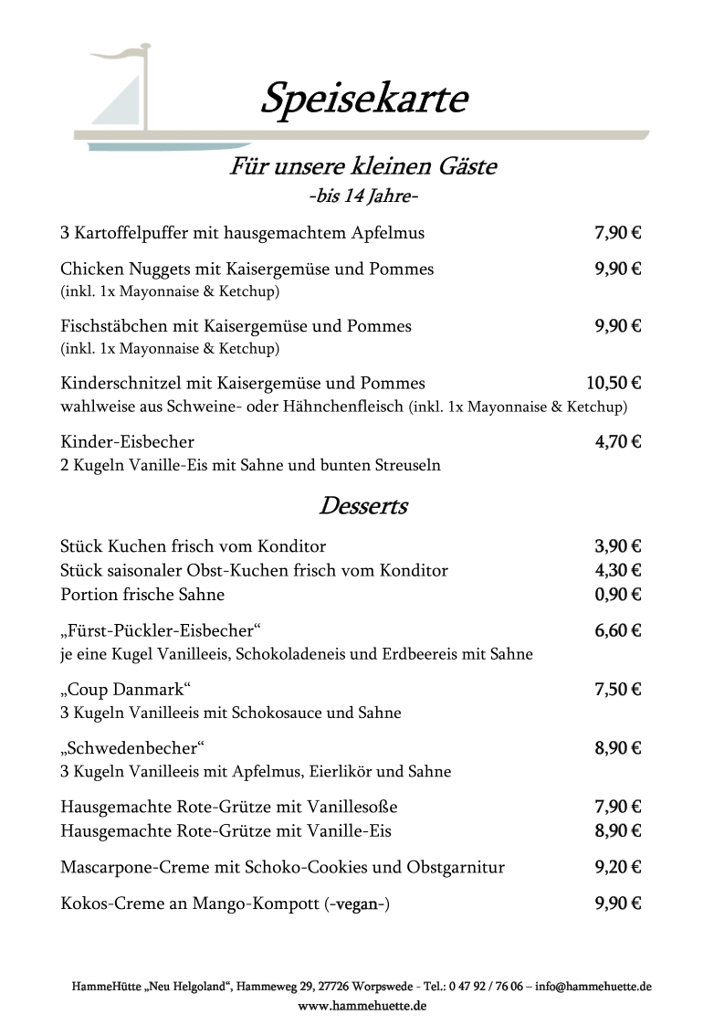 Speisekarte photo 1