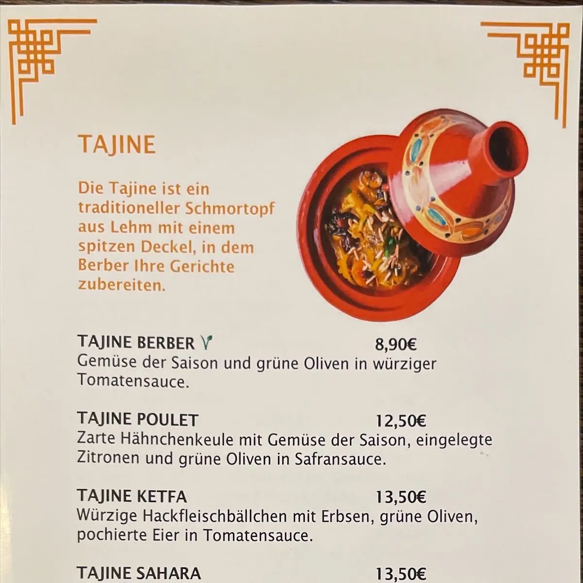 Speisekarte photo 2