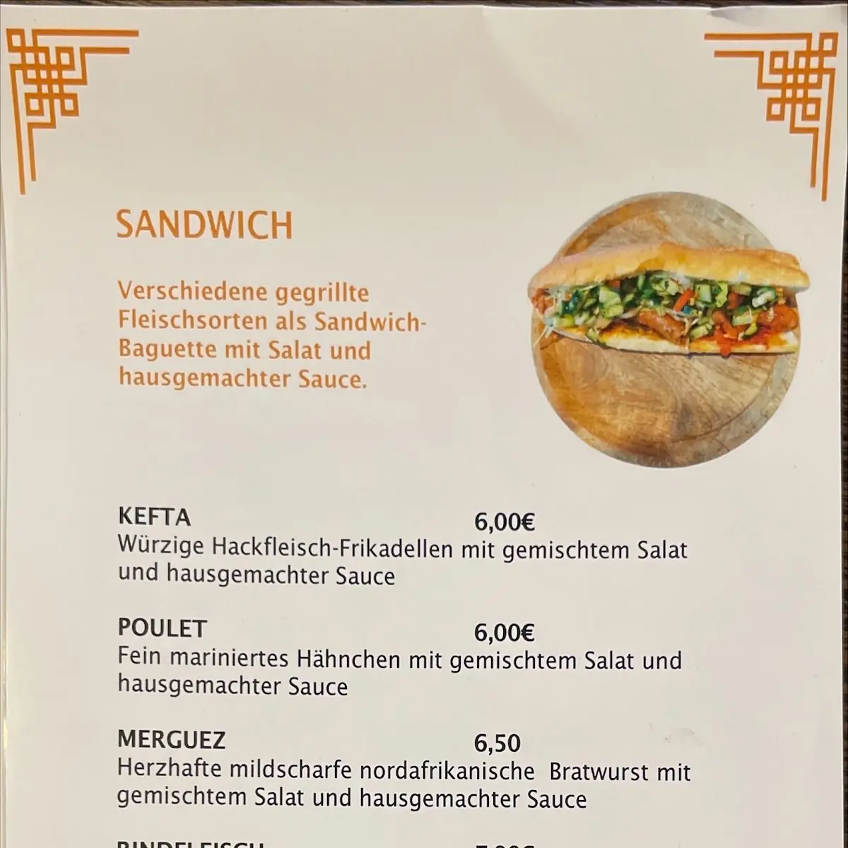 Speisekarte photo 5