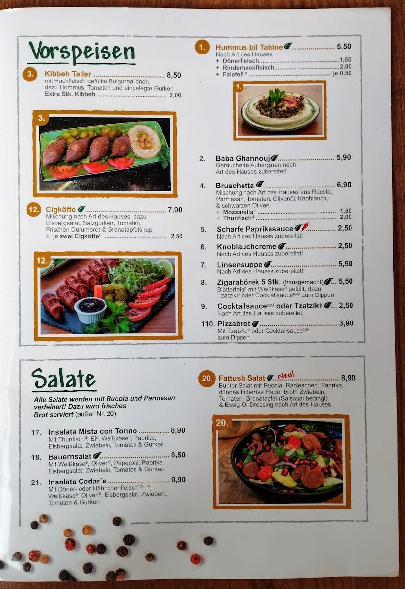 Speisekarte photo 1