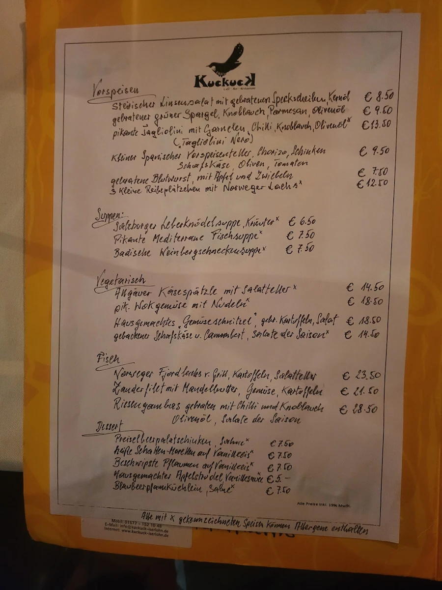 Speisekarte photo 2