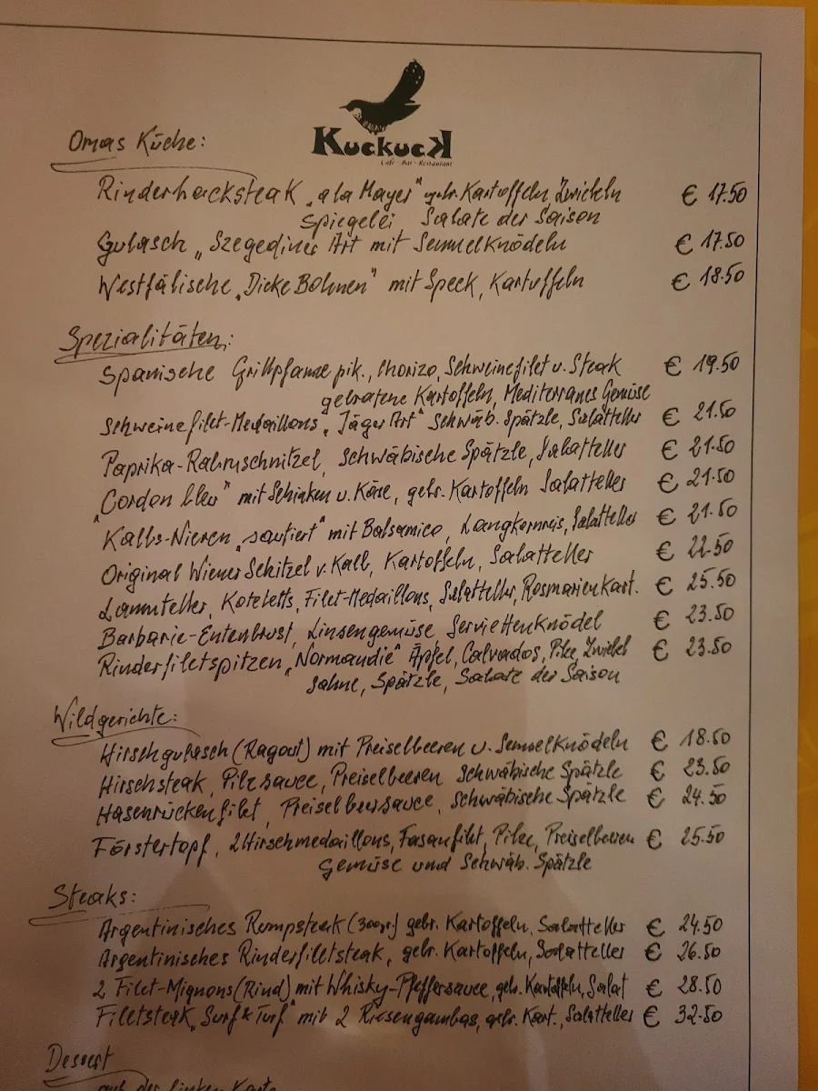 Speisekarte photo 3