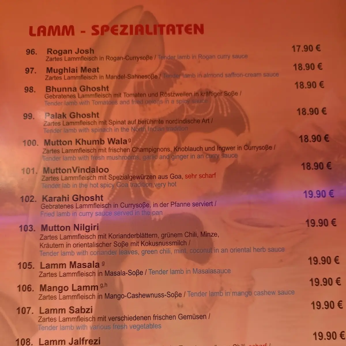 Speisekarte photo 1