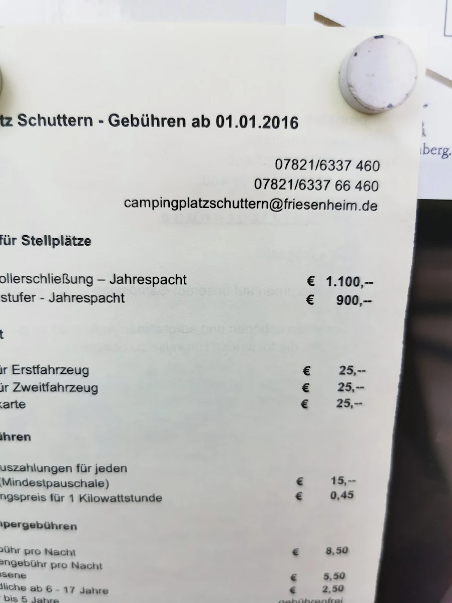 Speisekarte, Seehaus Schuttern