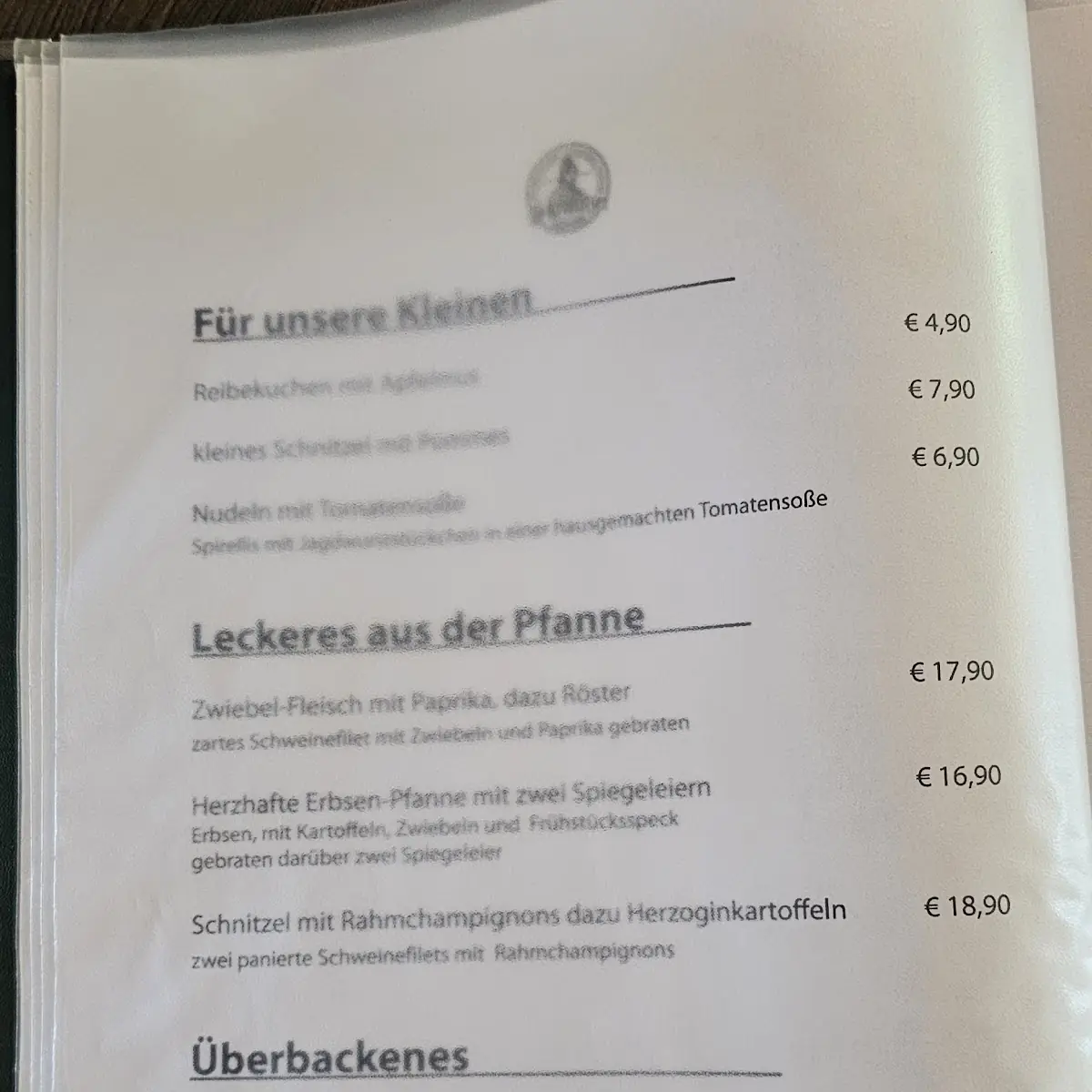 Speisekarte, BiblioTheke Schank- und Speisewirtschaft