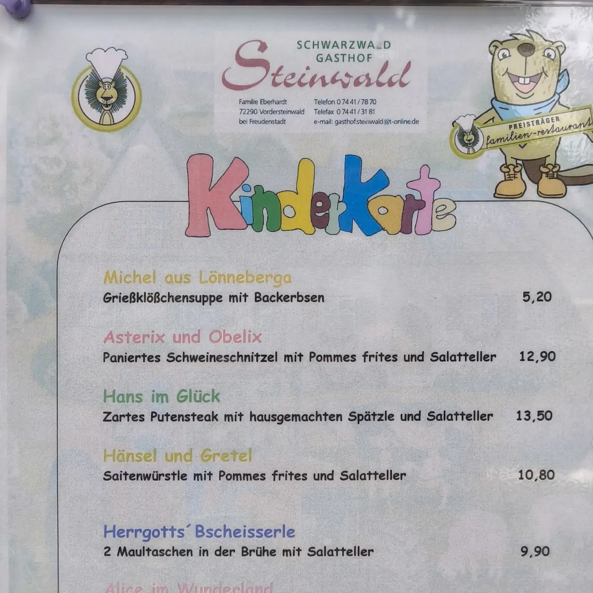 Speisekarte photo 5