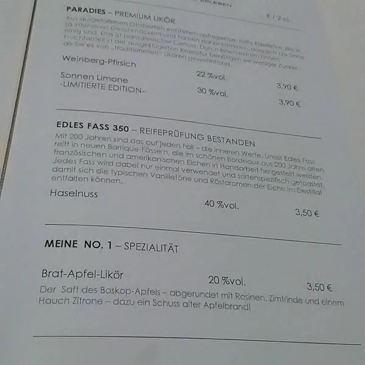 Speisekarte photo 8